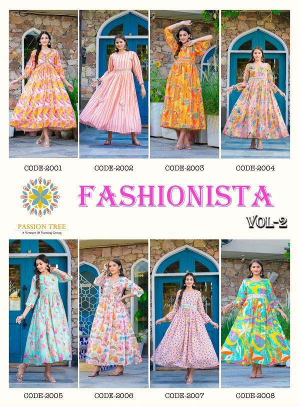 Passion Tree Fashionista Vol 2 Aliya Cut Designer Kurti Collection